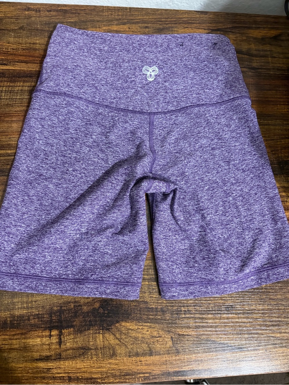 Aritzia Purple Heather High-Rise Bike Shorts
